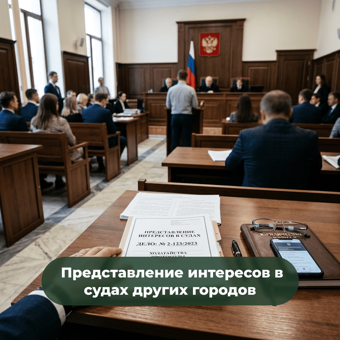 Представление интересов в судах других городов